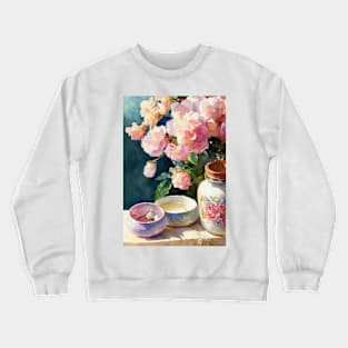 Watercolor honey jar Crewneck Sweatshirt